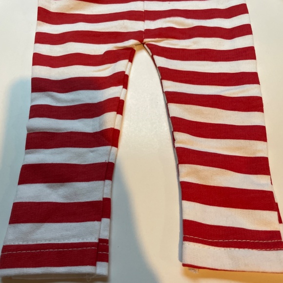 π bon bebe π Christmas Baby Santa Top Pants Hat Set 6 - 9 Months Red NEW π - Picture 4 of 6